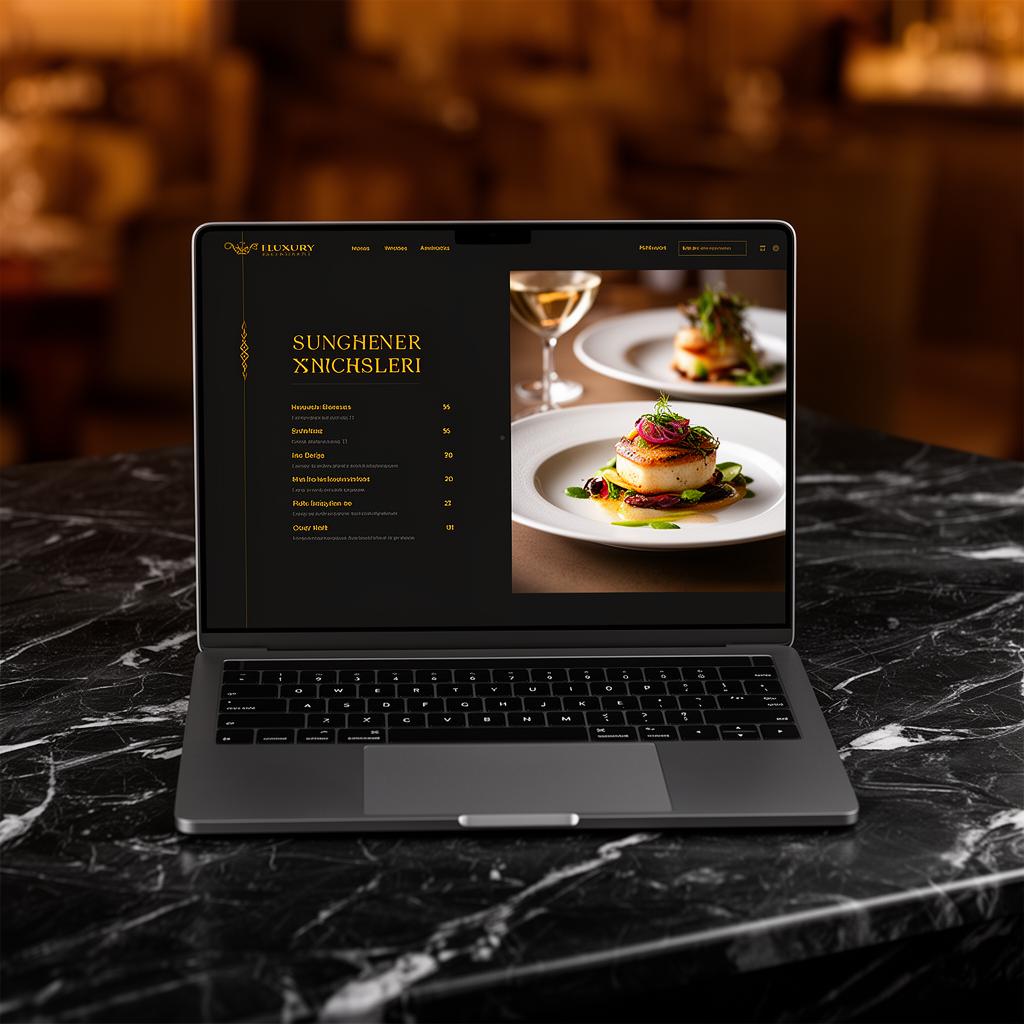 Maison Noir website mockup